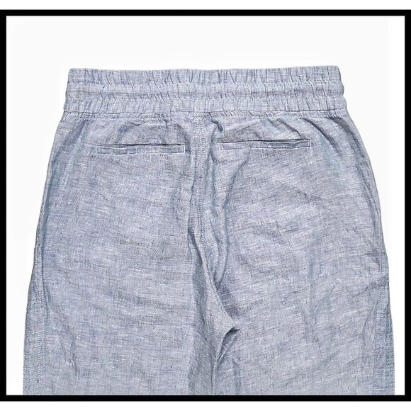 ATHLETA Cabo 100% Linen Jogger Pants #530642 Light Chambray Blue 6 - Picture 5 of 11